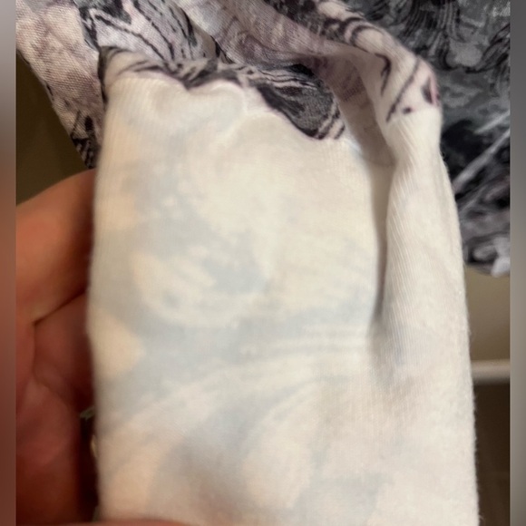 PARTY Sheer Women’s Fleur De Lis Rhinestone Burnout Long Sleeve Top Goth Concert - Picture 11 of 17